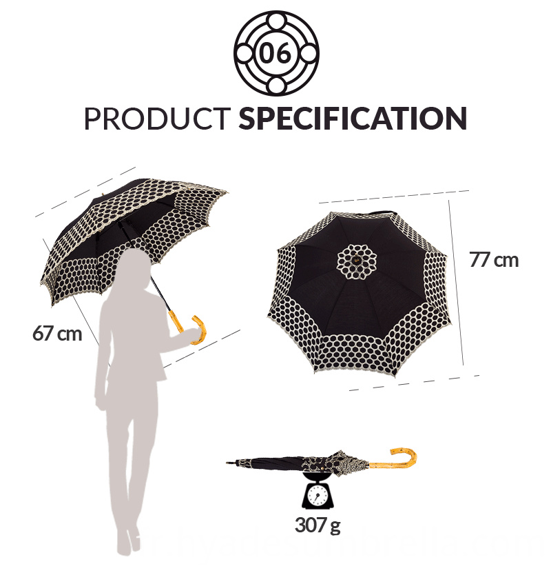 Mesdames Broderie Manuel Ouvert Droit Mode Parapluie Spec Ladies Embroidery Manual Open Straight Fashion Umbrella Spec